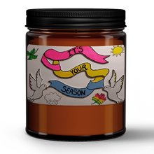 Load image into Gallery viewer, Natural Wax Candle in Amber Jar (9oz) Grapefruit Bliss