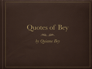 Quotes of Bey
