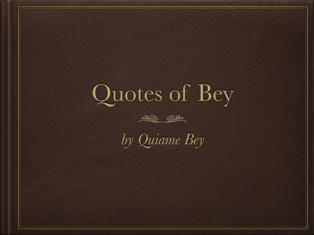 Quotes of Bey