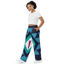 Load image into Gallery viewer, All-over print unisex wide-leg pants