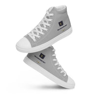 Billionaire Bey Men’s high top canvas shoes / Light Grey
