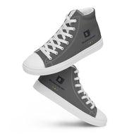 Billionaire Bey Men’s high top canvas shoes / Dark Grey