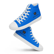Billionaire Bey Men’s high top canvas shoes / Blue