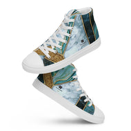 Men’s high top canvas shoes